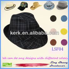 2013 Low Price Les plus récents en coton Fedora hommes chapeaux chapeaux hommes pour homme, LSF04